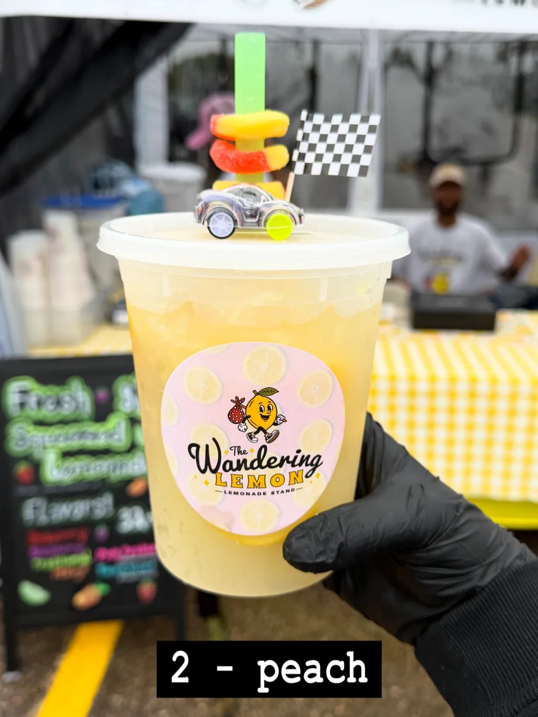 Peach Pit Stop lemonade