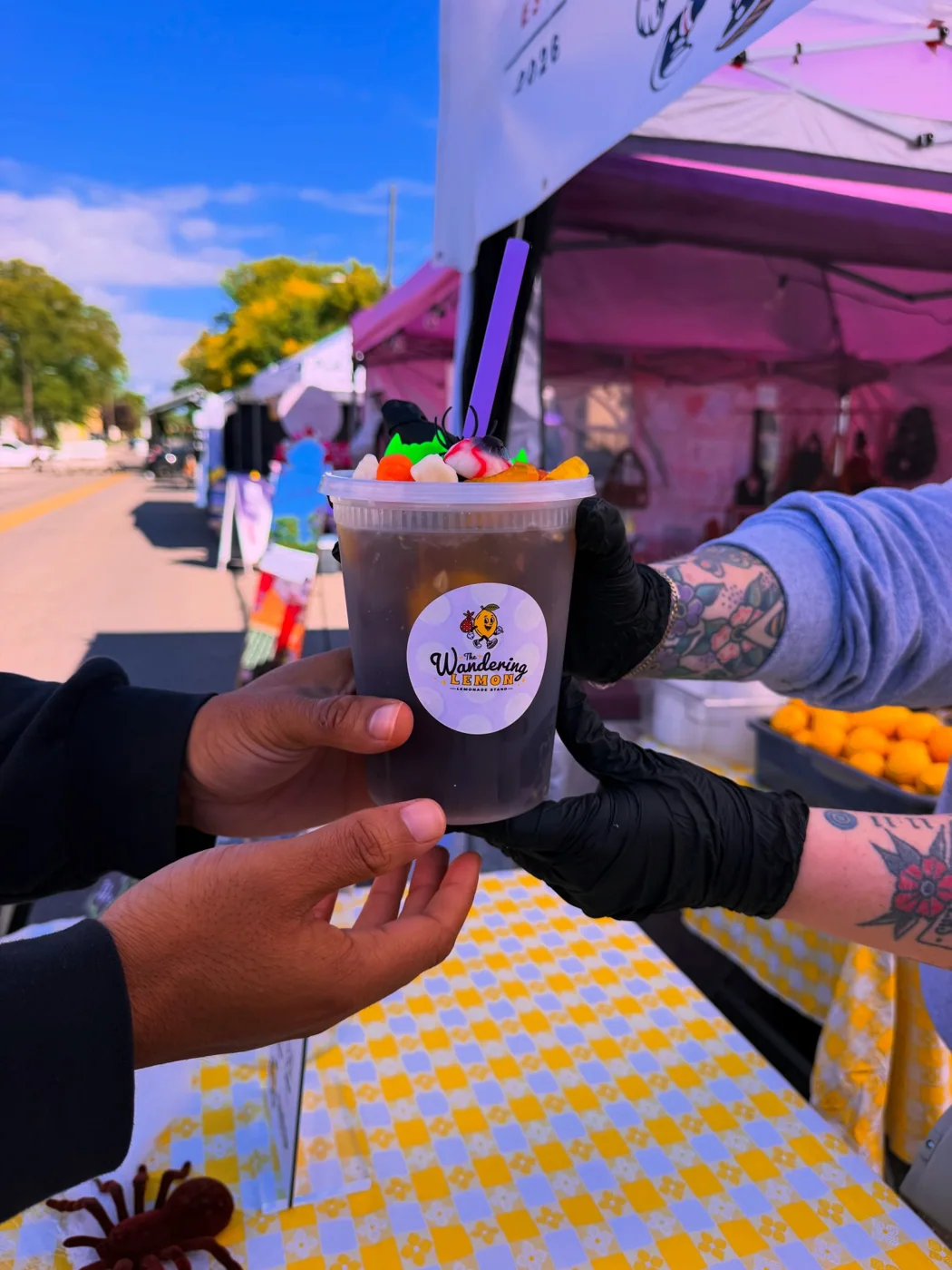 Specialty lemonade served at a community event